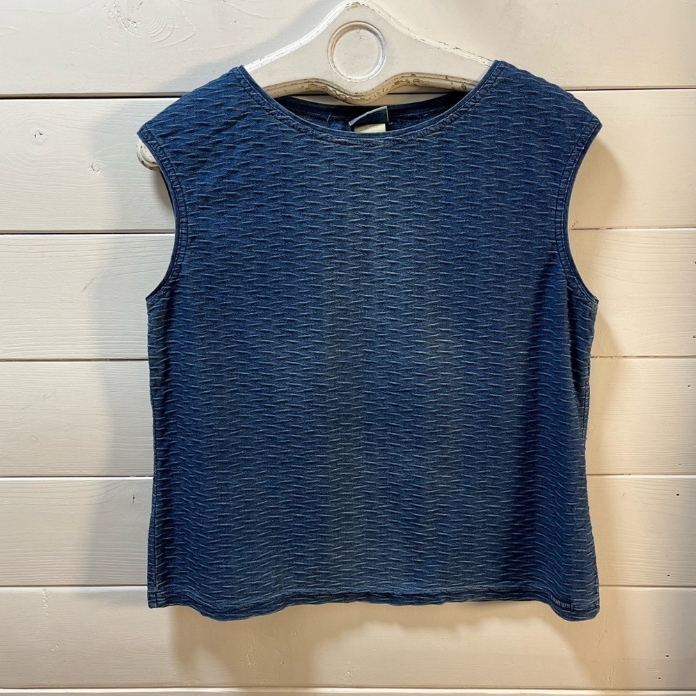 BLUE WILLYS - XL fit L - Vintage Textured Sleeveless